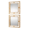 Gold Square Mirror Set Premium Iron Craftsmanship- Alternate Image