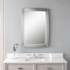 Tribeca Brushed Nickel Mirror - Elegantly Designed Decorative Mirror- Alternate Image