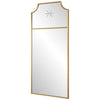 Vertical Beverly Hills Glamour Brass Mirror - Elegant Home Decor- Alternate Image