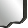 Hampton Retreat Iron Wall Mirror Matte Black - Luxury Home Decor- Alternate Image