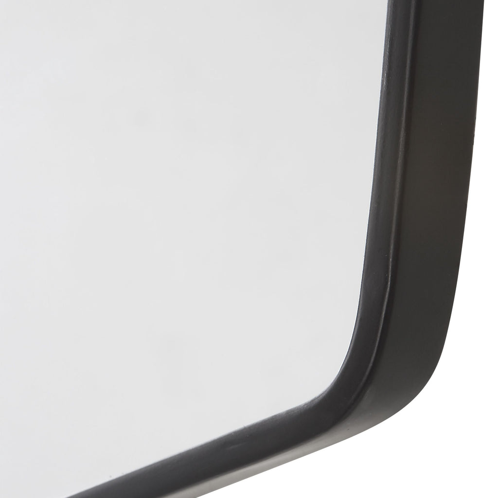 Empire Satin Black Scandinavian Mirror Collection - Various Sizes- Alternate Image