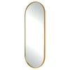 Gold Leaf Oval Mirror - Luxury Home Decor- Alternate Image