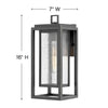 1004OZ-LL Republic 1 Light Outdoor Wall Mount|Dimensions Image