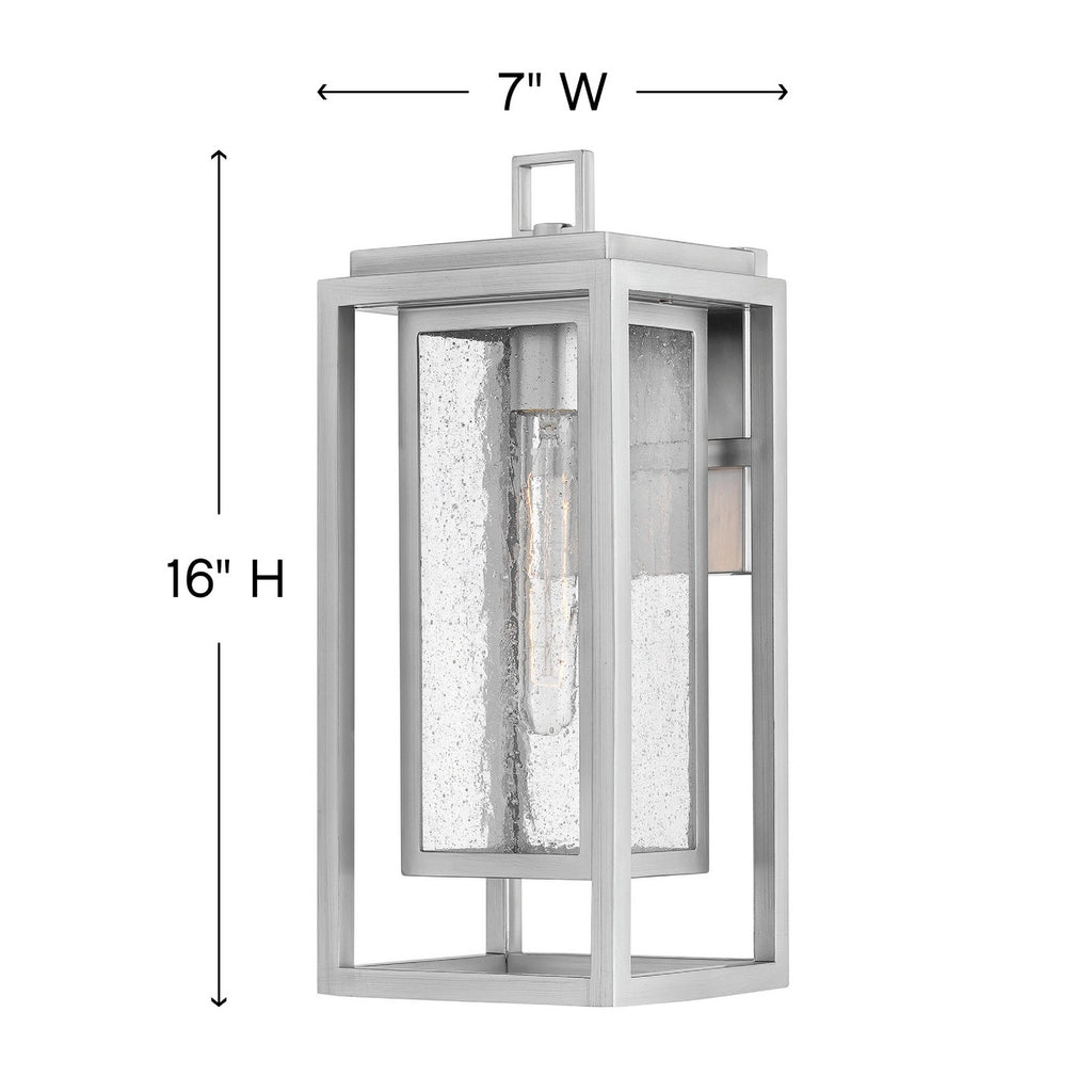 1004SI Republic 1 Light Outdoor Wall Mount|Dimensions Image