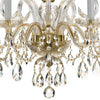 Crystorama Traditional Crystal 22'' Chandelier in Polished Brass - Additional View