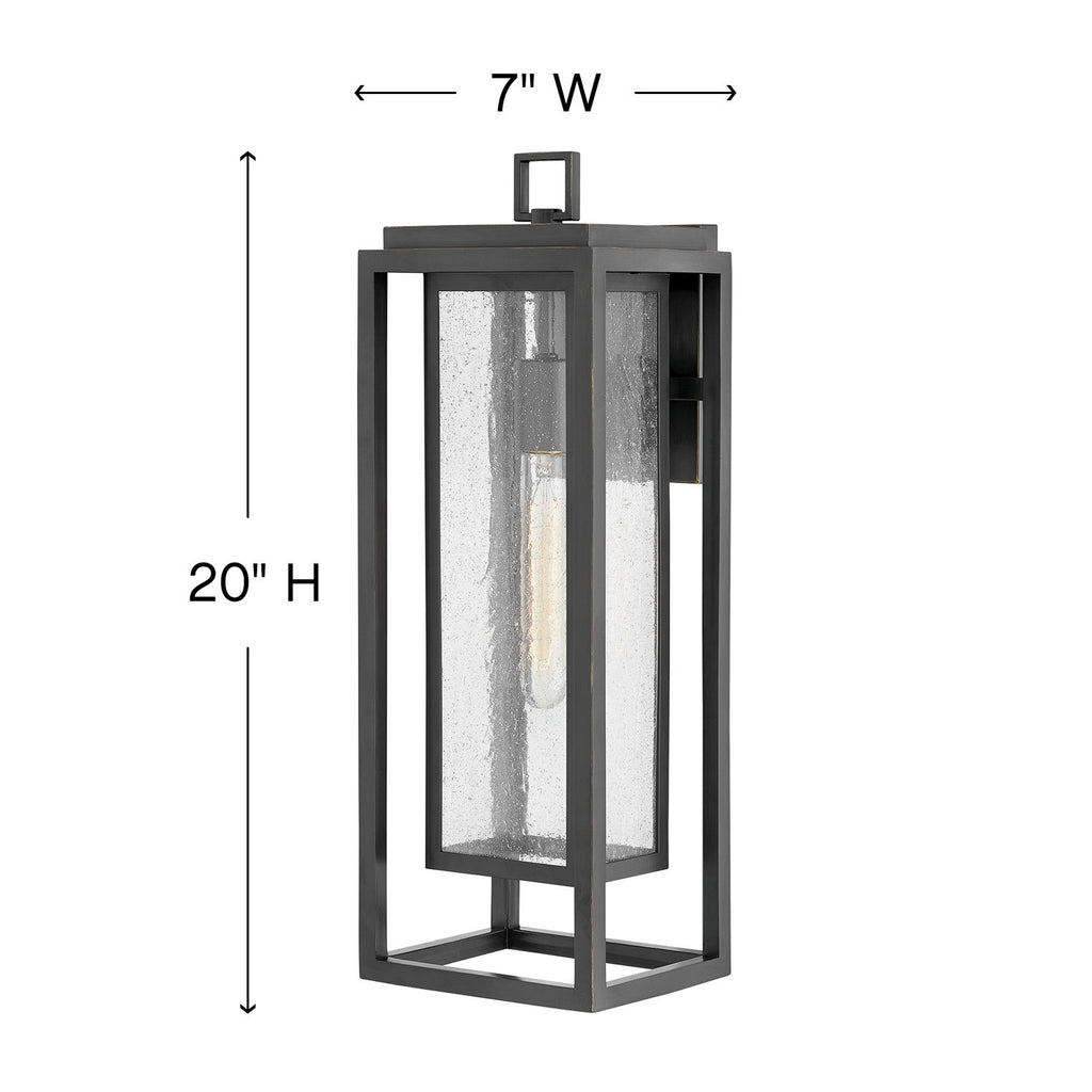 1005OZ-LL Republic 1 Light Outdoor Wall Mount|Dimensions Image