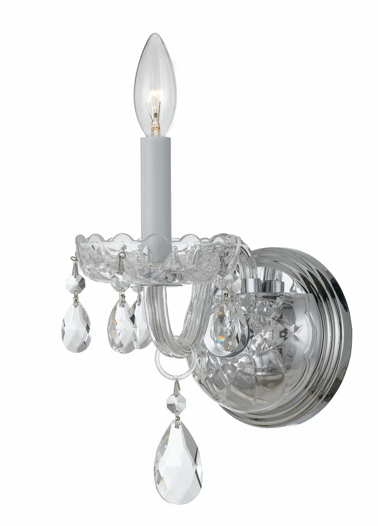1031-CH-CL-S Traditional Crystal 5'' Sconce | Main Image