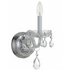 Crystorama Traditional Crystal 5'' Sconce in Polished Chrome - Additional View