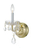 1031-PB-CL-S Traditional Crystal 5'' Sconce | Main Image