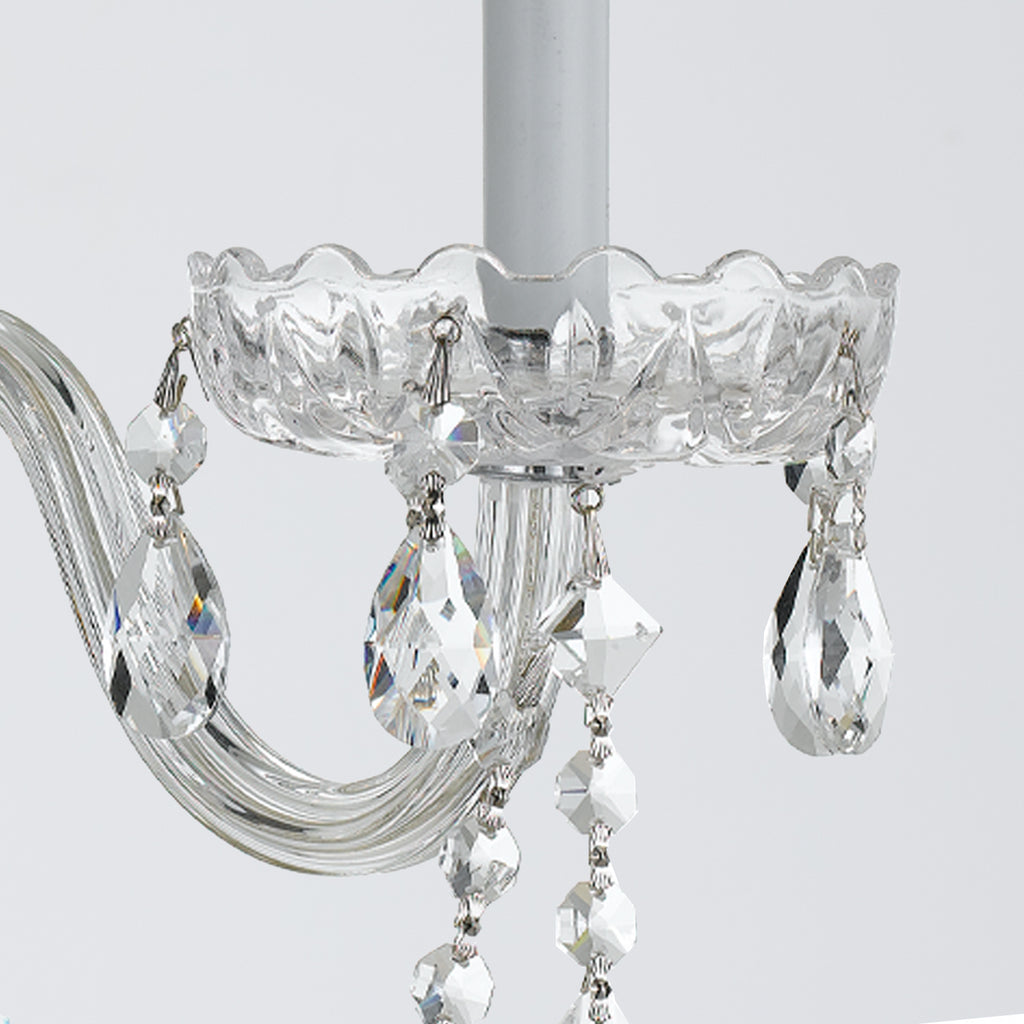 Crystorama Traditional Crystal 15'' Sconce in Polished Chrome - Additional View