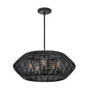 10385BK Luca 5 Light Outdoor Chandelier|Main Image