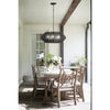 10385BK Luca 5 Light Outdoor Chandelier|Lifestyle Image