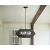 10385BK Luca 5 Light Outdoor Chandelier|Lifestyle Image