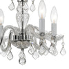 Crystorama Traditional Crystal 15'' Chandelier in Polished Chrome - Additional View