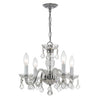 Crystorama Traditional Crystal 15'' Chandelier in Polished Chrome - Additional View