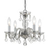Crystorama Traditional Crystal 15'' Chandelier in Polished Chrome - Additional View