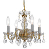 1064-PB-CL-SAQ Traditional Crystal 15'' Chandelier | Alternate Image