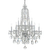 Crystorama Traditional Crystal 32'' Chandelier in Polished Chrome - Additional View