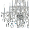 Crystorama Traditional Crystal 32'' Chandelier in Polished Chrome - Additional View