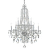 1110-CH-CL-SAQ Traditional Crystal 32'' Chandelier | Alternate Image