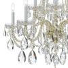 Crystorama Traditional Crystal 32'' Chandelier in Polished Brass - Additional View