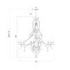 Crystorama Traditional Crystal 32'' Chandelier - Product Dimensions