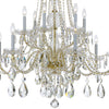 Crystorama Traditional Crystal 37.5'' Chandelier in Polished Brass - Additional View