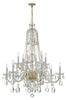 1114-PB-CL-MWP Traditional Crystal 42'' Chandelier | Main Image