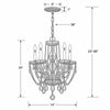 Crystorama Traditional Crystal 14'' Chandelier - Product Dimensions