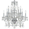Crystorama Traditional Crystal 26'' Chandelier in Polished Chrome - Additional View