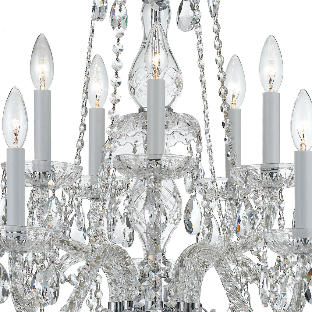 Crystorama Traditional Crystal 26'' Chandelier in Polished Chrome - Additional View