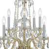 Crystorama Traditional Crystal 26'' Chandelier in Polished Brass - Additional View