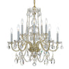 Crystorama Traditional Crystal 26'' Chandelier in Polished Brass - Additional View
