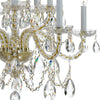 Crystorama Traditional Crystal 26'' Chandelier in Polished Brass - Additional View