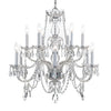 Crystorama Traditional Crystal 31'' Chandelier in Polished Chrome - Additional View