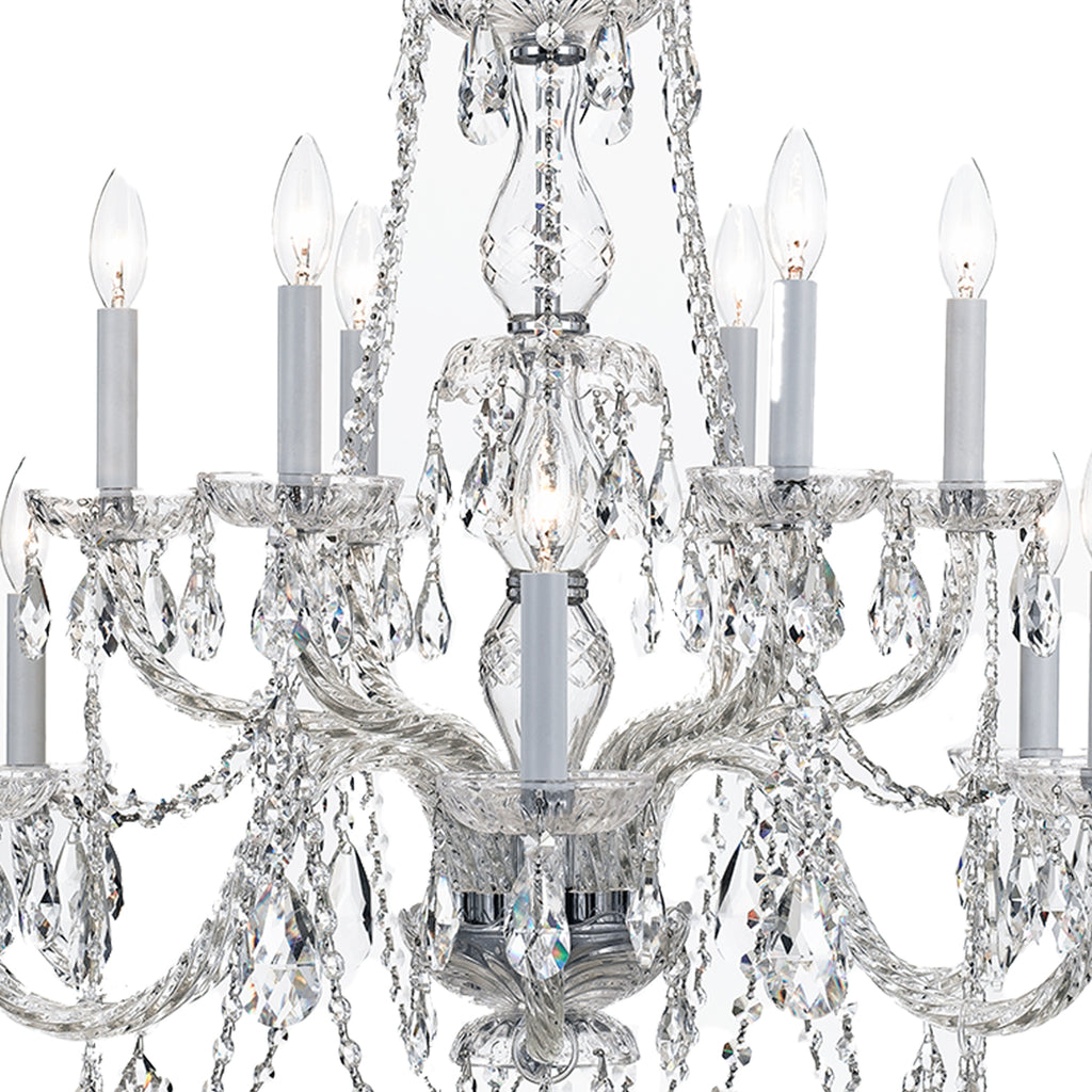 Crystorama Traditional Crystal 31'' Chandelier in Polished Chrome - Additional View