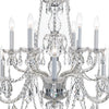 Crystorama Traditional Crystal 31'' Chandelier in Polished Chrome - Additional View