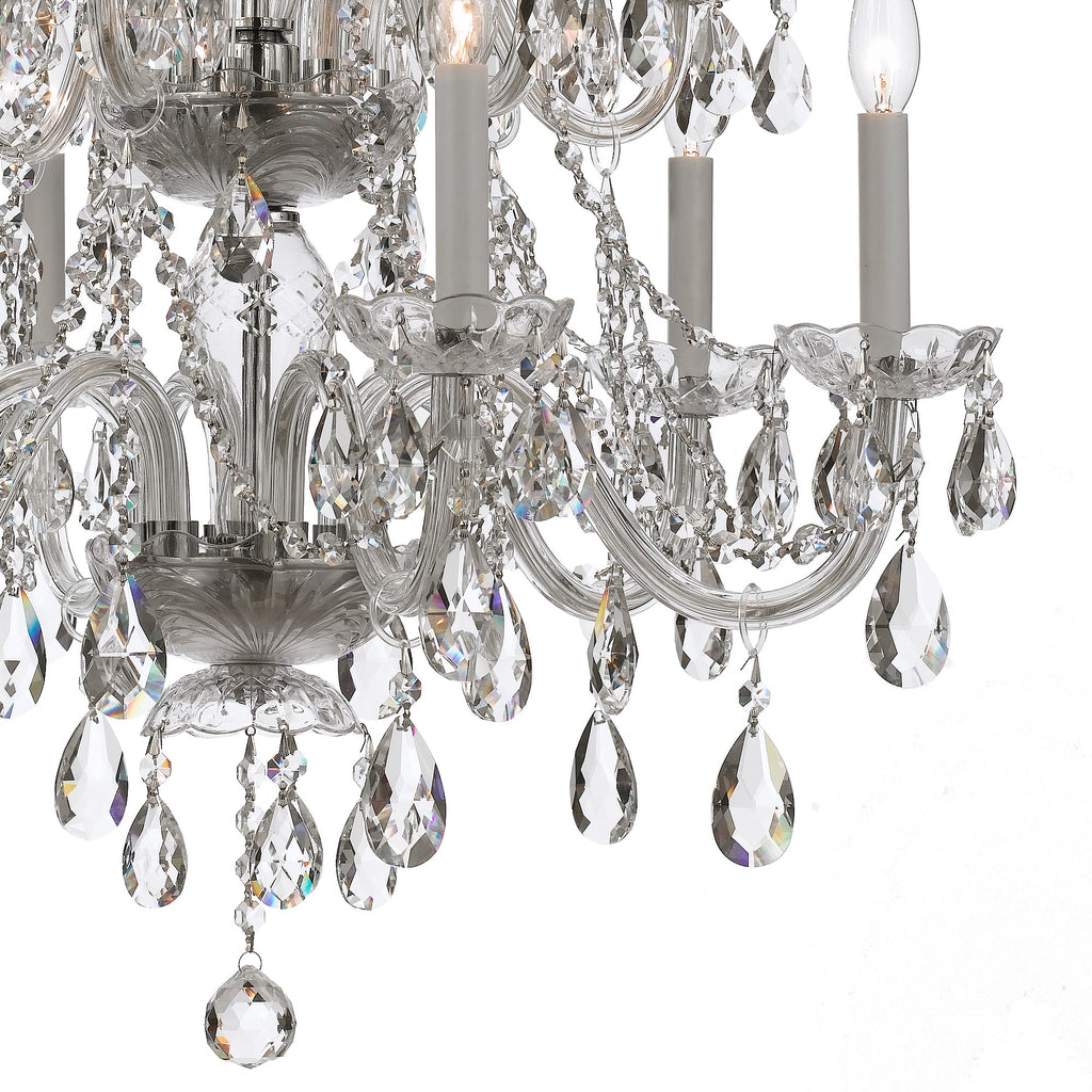 Crystorama Traditional Crystal 26.5'' Chandelier in Polished Chrome - Additional View