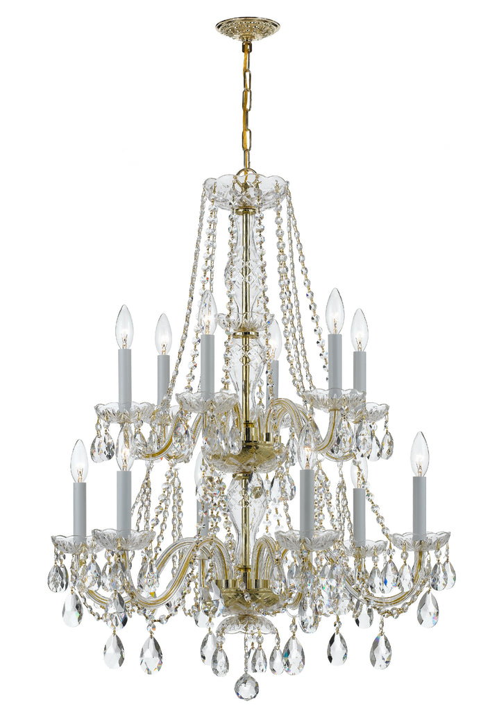 1137-PB-CL-MWP Traditional Crystal 26.5'' Chandelier | Main Image