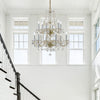 Crystorama Traditional Crystal 26.5'' Chandelier in Polished Brass - Lifestyle View
