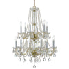 1137-PB-CL-S Traditional Crystal 26.5'' Chandelier | Alternate Image