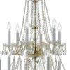 Crystorama Traditional Crystal 26.5'' Chandelier in Polished Brass - Additional View