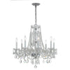 Crystorama Traditional Crystal 26'' Chandelier in Polished Chrome - Front View