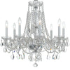 Crystorama Traditional Crystal 26'' Chandelier in Polished Chrome - Additional View