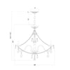 Crystorama Traditional Crystal 26'' Chandelier - Product Dimensions
