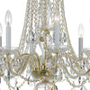 Crystorama Traditional Crystal 26'' Chandelier in Polished Brass - Additional View