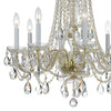 Crystorama Traditional Crystal 26'' Chandelier in Polished Brass - Additional View