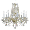 Crystorama Traditional Crystal 26'' Chandelier in Polished Brass - Additional View