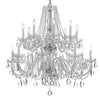 Crystorama Traditional Crystal 37'' Chandelier in Polished Chrome - Additional View