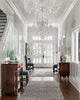 Crystorama Traditional Crystal 37'' Chandelier in Polished Chrome - Lifestyle View